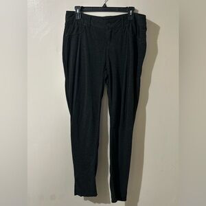 Maurice’s Women’s Pants‎ L R Gray Stretchy Skinny Zip Button Belt Loops Casual
